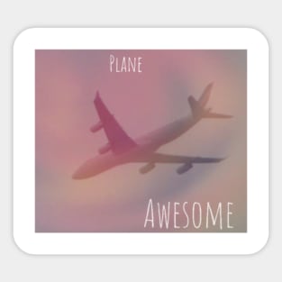 Plane Awesome Sticker